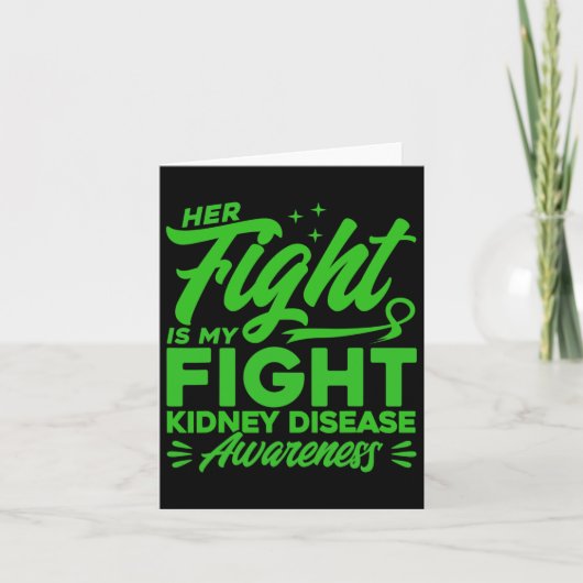 Carte Son Combat Est Mon Combat Conscience Des Maladies (Devant)