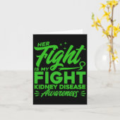Carte Son Combat Est Mon Combat Conscience Des Maladies (Fleur jaune)
