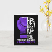Carte Son combat est Mon combat Conscience du cancer du  (Fleur jaune)