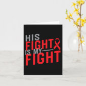 Carte Son combat est Mon combat Conscience du cancer du (Fleur jaune)