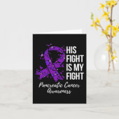 Carte Son Combat Est Mon Combat Conscience Du Cancer Pan (Fleur jaune)