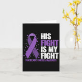 Carte Son Combat Est Mon Combat Conscience Du Cancer Pan (Fleur jaune)