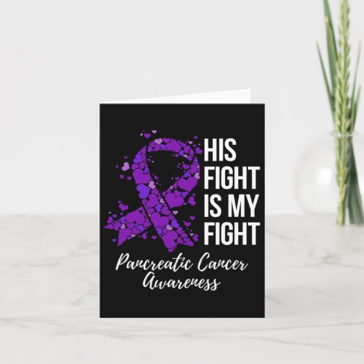 Carte Son Combat Est Mon Combat Conscience Du Cancer Pan (Devant)
