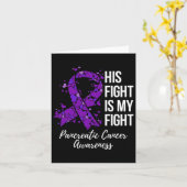 Carte Son Combat Est Mon Combat Conscience Du Cancer Pan (Fleur jaune)