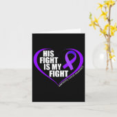 Carte Son Combat Est Mon Combat Conscience Du Cancer Pan (Fleur jaune)