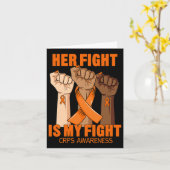Carte Son Combat Est Mon Combat Crps Sensibilisation Rsd (Fleur jaune)
