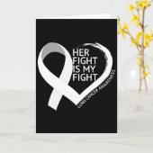 Carte Son combat est mon combat Mois de sensibilisation (Fleur jaune)