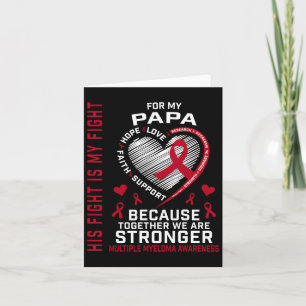 Carte Son Combat Est Mon Combat Papa Multiple Myeloma Aw