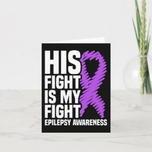 Carte Son Combat Est Mon Combat Purple Ribbon Epilepsie