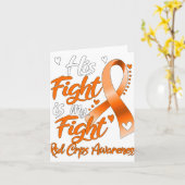 Carte Son Combat Est Mon Combat Rsd Crps Sensibilisation (Fleur jaune)