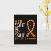Carte Son Combat Est Mon Combat Rsd Crps Sensibilisation (Fleur jaune)