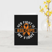 Carte Son Combat Est Mon Combat Rsd Crps Sensibilisation (Fleur jaune)