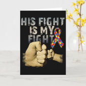 Carte Son combat est mon combat Sensibilisation et souti (Fleur jaune)
