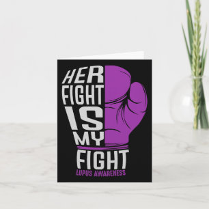 Carte Son Combat Est Mon Combat - Sle Lupus Sensibilisat