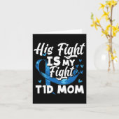 Carte Son combat est mon combat T1d Maman Connaissance d (Fleur jaune)