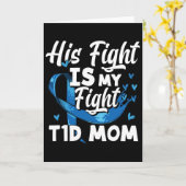 Carte Son combat est mon combat T1d Maman Connaissance d (Fleur jaune)