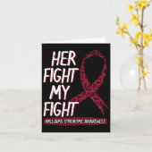 Carte Son combat est mon combat Ws Williams–beuren Syndr (Fleur jaune)
