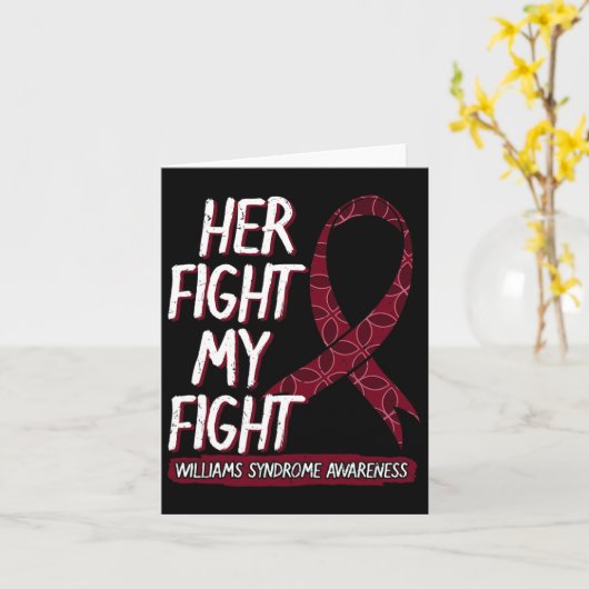 Carte Son Combat Est Mon Combat Ws Williams-beuren Willi (Fleur jaune)