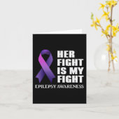 Carte Son combat est My Fight Epilepsy Awareness Support (Fleur jaune)