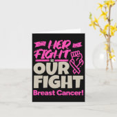 Carte Son combat est notre combat - Sensibilisation au c (Fleur jaune)