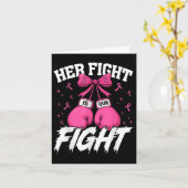 Carte Son combat est notre combat Sensibilisation au can (Fleur jaune)