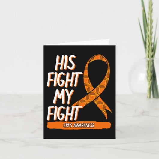 Carte Son combat Mon combat CRPS Sensibilisation Orange  (Devant)