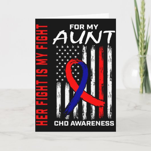 Carte Son Combat Tante CHD Sensibilisation Graphique Dra (Devant)