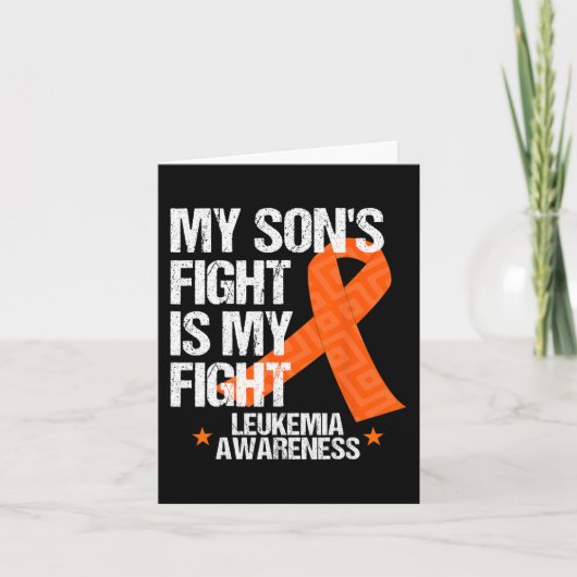 Carte Son de sensibilisation à la leucémie combattre le  (Devant)