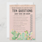 Carte Son et ses dix questions jeu Mariage (Devant)