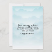 Carte Son Graduation Cap and Rainbow Leaf Frame (Dos)