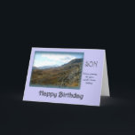 Carte Son Happy Birthday - Mountain top<br><div class="desc">Simple but elegant landscape card for a son on his birthday. Photograph taken in the French alps. © Marion Hedger</div>