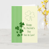 Carte Son in Law Joyeux Saint Patrick's Day (Fleur jaune)