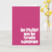 Carte Son intuition était sa superpuissance préférée (Fleur jaune)