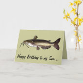 Carte Son Joyeux Anniversaire : Catfish (Fleur jaune)