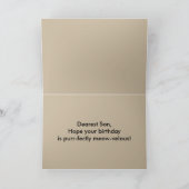 Carte Son Joyeux Kitten d'anniversaire avec Tigre de Jou (Intérieur)