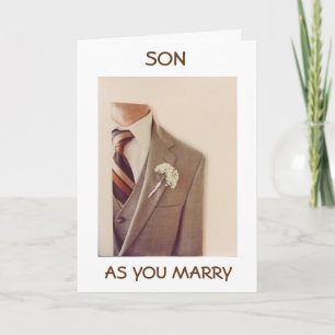 CARTE **SON** LE JOUR DE VOTRE MARIAGE=NOUVELLE AVENTURE