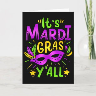 Carte Son Mardi Gras à tous Masque de déguisement de fêt