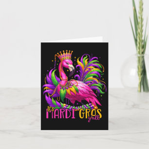 Carte Son Mardi Gras Yall Mardi Gras Flamant rose Fête F