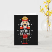 Carte Son Of A Nutcracker Funny Christmas Family Matchin (Fleur jaune)