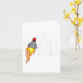 Carte Son Racket Science Graphisme Badminton Player Shut (Fleur jaune)