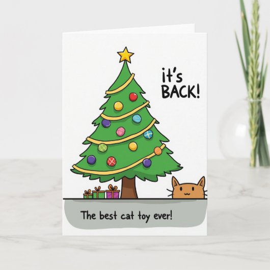 Carte Son Retour Le Meilleur Jouet Pour Chat (Devant)