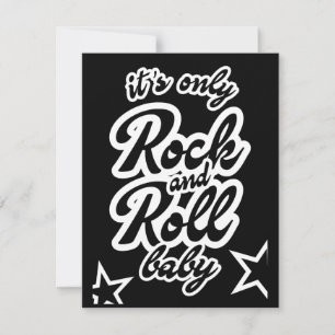 Carte Son seul Rock et roll Baby
