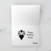 Carte Sonia / Joyeux anniversaire (Intérieur)