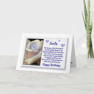 Carte Sonia / Joyeux anniversaire