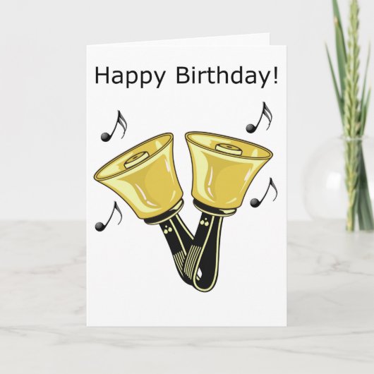Carte Sonneries de cloches à main - Joyeux Anniversaire (Devant)