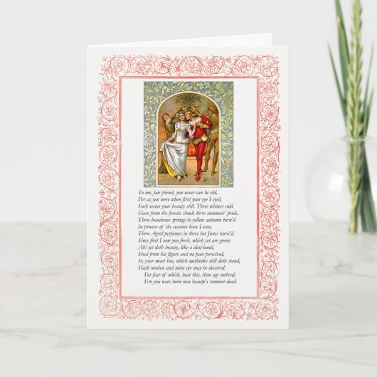 Carte Sonnet # 104 par William Shakespeare (Devant)