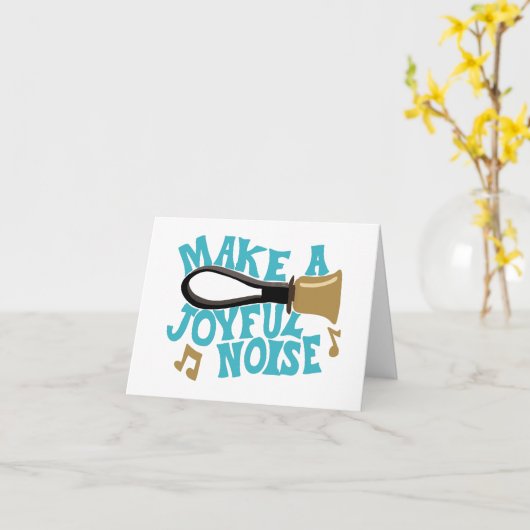 Carte Sonnez joyeusement Carillonneurs Joueurs de cloche (Fleur jaune)