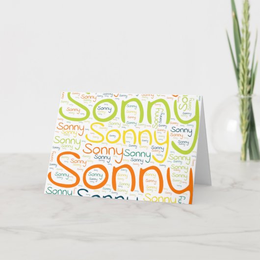 Carte Sonny (Devant)