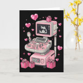 Carte Sonographe à l'arc coquette Saint-Valentin Technic (Fleur jaune)