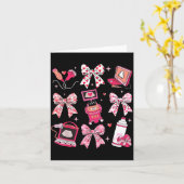 Carte Sonographe à noeud coquette Saint-Valentin Technic (Fleur jaune)